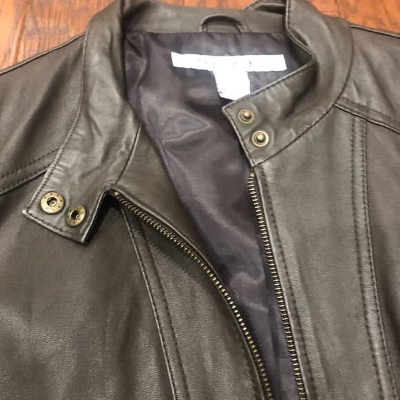 Rezrekshn by Esther Chen chocolate colored leather jacket - Picture 5 of 8